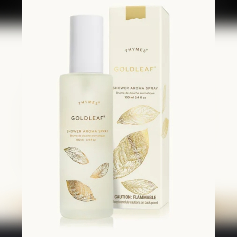NIB Thymes Goldleaf Shower Aroma Spray